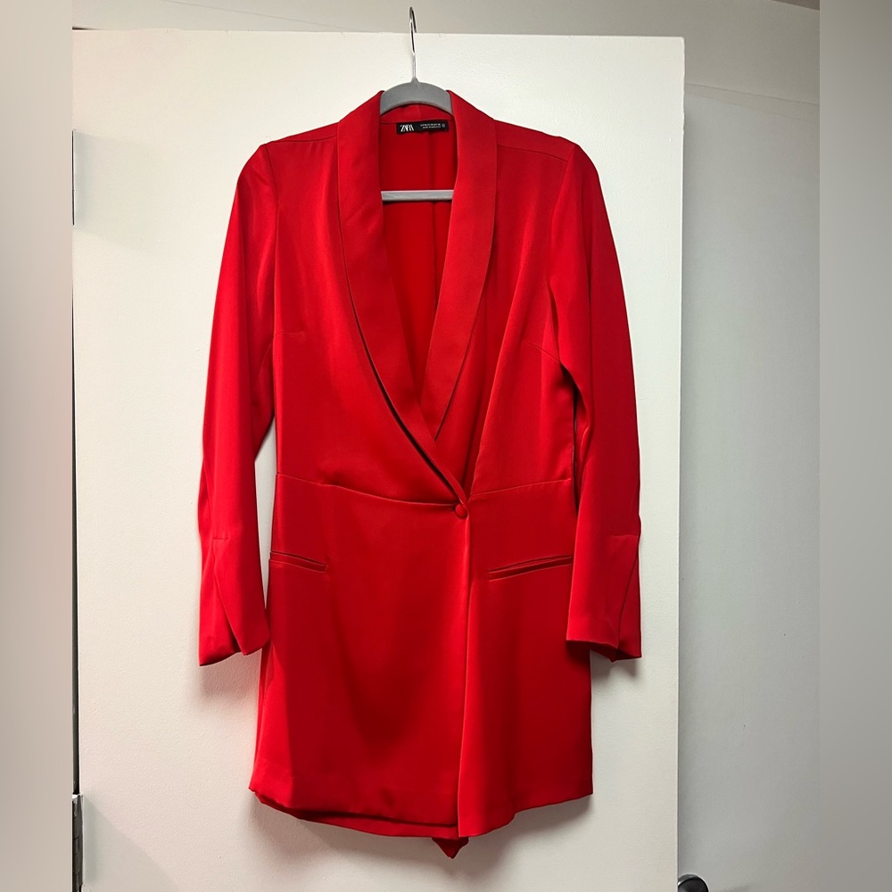 Red Zara romper in size medium
